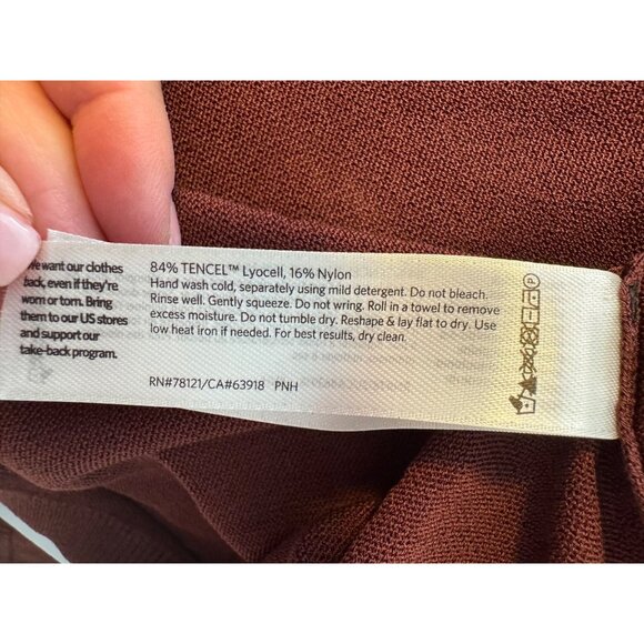 Eileen Fisher Tencel Knit Boxy Size Large Long Sleeve Crewneck Top NWT Light Wei - Picture 6 of 9